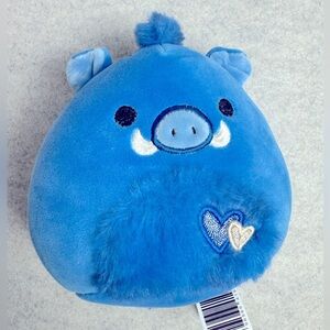 5” Squishmallows Squad Berjon The Blue Warthog Boar 8